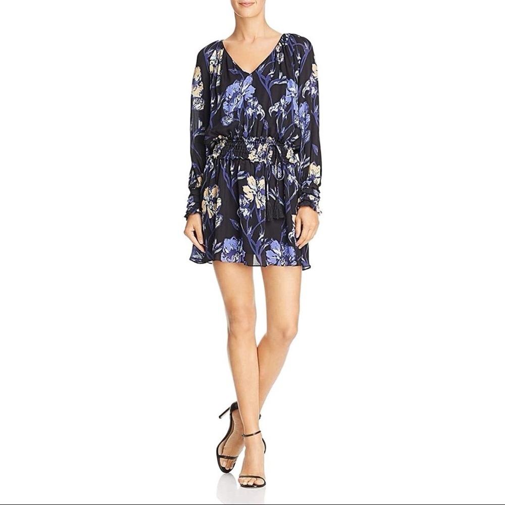 Ramy Brook Silk Sheer Floral Dress M